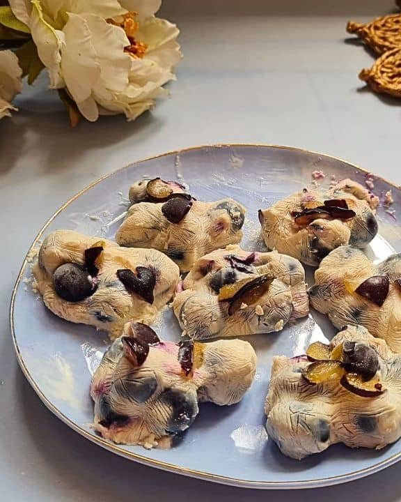 Frozen Blueberry Yogurt Bites recipe