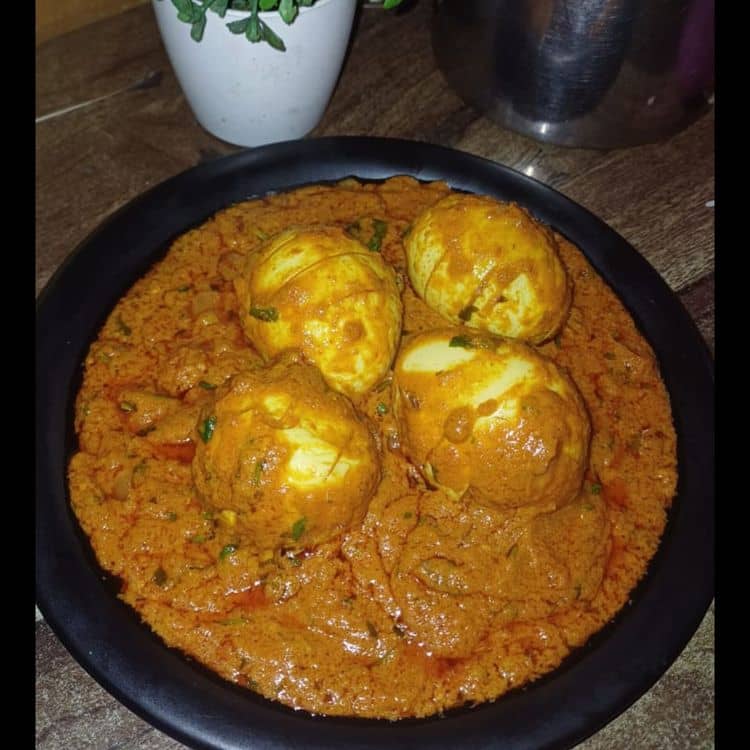 Egg Butter Masala recipe