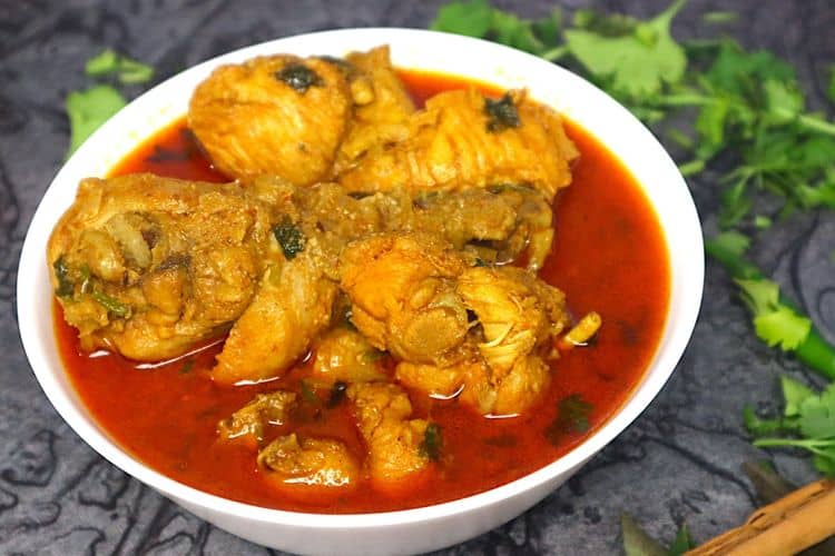 Andhra Style Chicken Curry recipe
