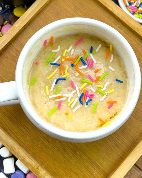 Sugar Cookie Mug Cake (Eggless) recipe