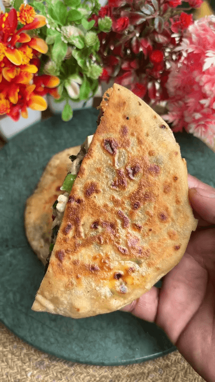 Stuffed Cheesy Roti recipe