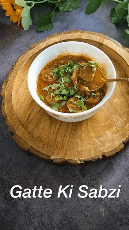 Gatte Ki Sabzi recipe