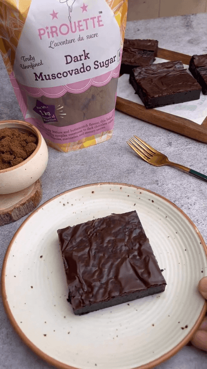 Gooey Brownies with Pirouette Sugar recipe