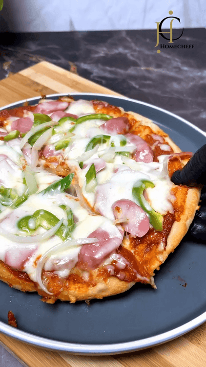 Easy Homemade Pizza with No Oven recipe