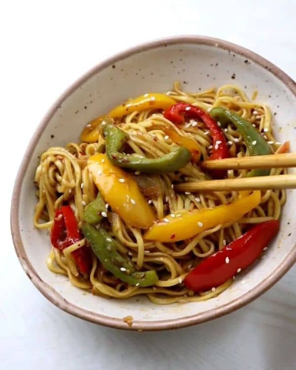 Kimchi Chilli Oil Noodles recipe