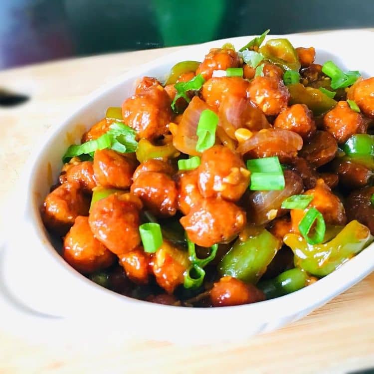 Soya Chunks Manchurian recipe