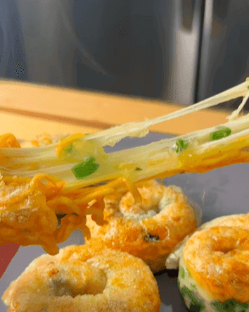 Cheesy Spicy Ramen Rice Paper Spirals with Furikake Mayo recipe