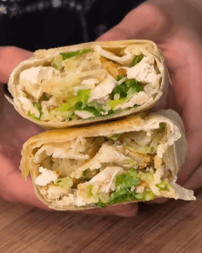 Chopped Caesar Salad Wrap recipe