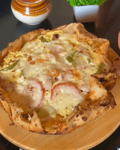 High Protein Bajra Roti Pizza recipe