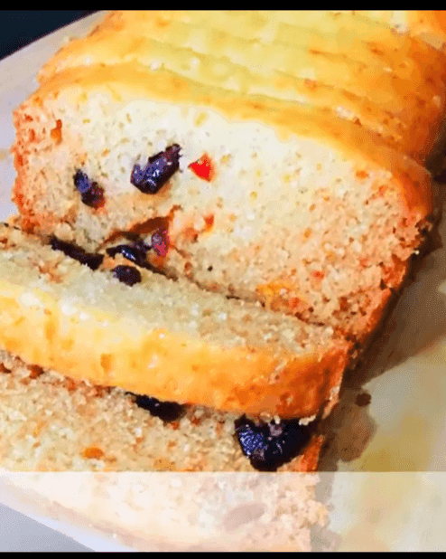 Dried Cranberry Eggless Cake recipe