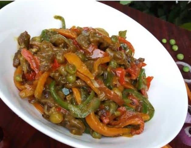 Beef and vegetable sauce  recipe