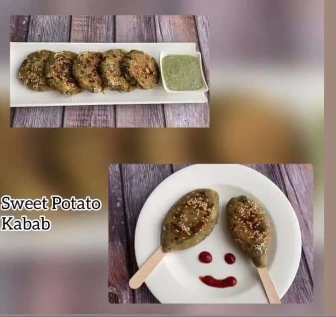 Sweet Potato Kabab recipe