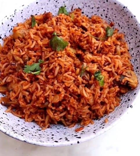 Mushroom Fried Rice recipe