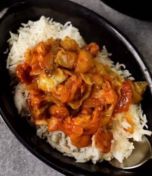 Korean Spicy Chicken with Mushrooms recipe