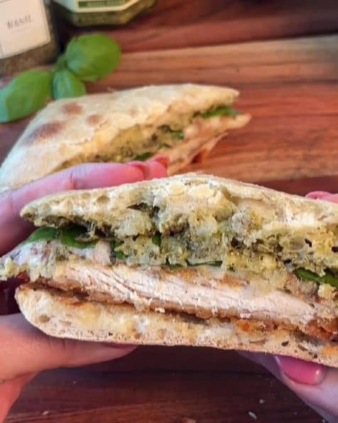 Pesto Chicken Parm Sandwich recipe