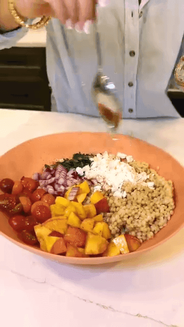 Vibrant Couscous Rainbow Salad recipe