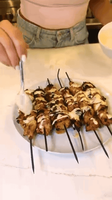 Bang Bang Orange Chicken Skewers recipe