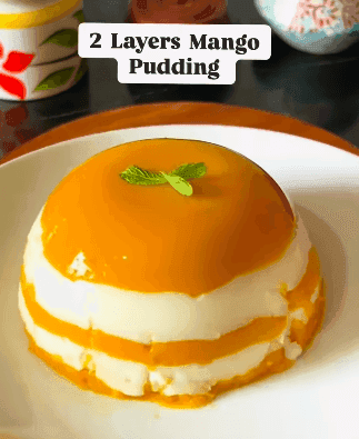 Layered Mango Pudding recipe