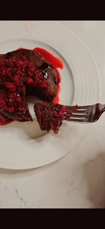 Chocolate Sourdough Protein Pancakes recipe