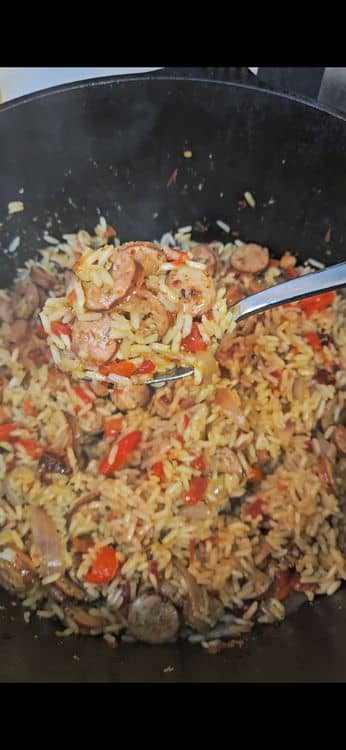 Cajun Sausage and Rice Skillet recipe