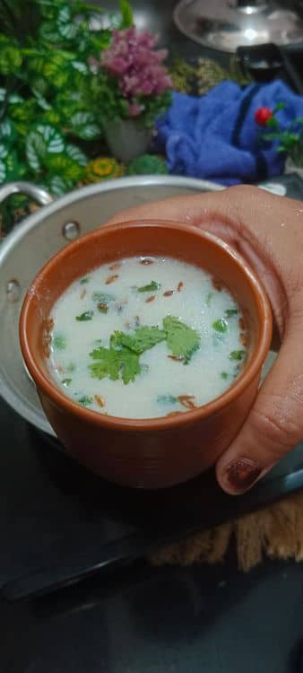 Rajgira Ambil (Amaranth Buttermilk) recipe