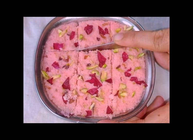 Rose Malai Kalakand recipe