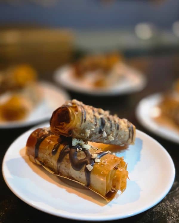 Chocolate Baklava Rolls recipe