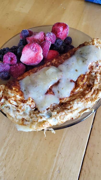 Yam Packed Protein Omelet recipe