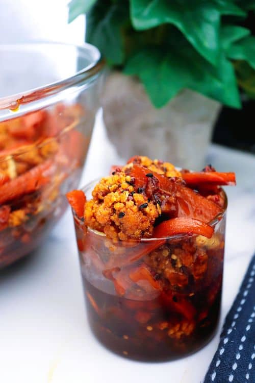 Sweet and Sour Carrot Cauliflower Pickle (Khatta Meetha Gajar Gobi ka Achaar) You Can Make Anytime! recipe