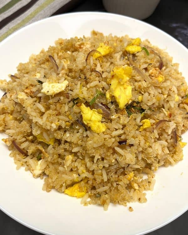 Egg Fried Rice with Quinoa recipe