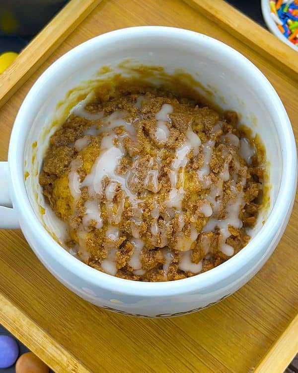 Coffee Crumb Mug Cake| Bakery Style Coffee Crumb Mug Cake| Eggless Coffee Mug Cake recipe