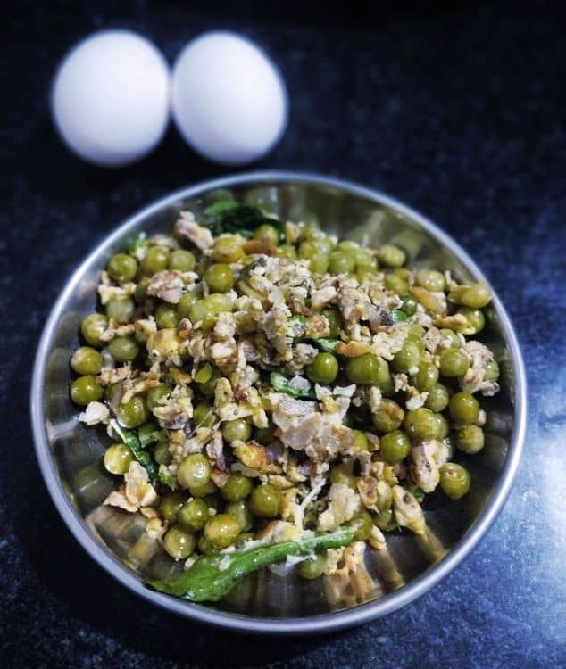 Peas and Eggs Stir Fry / Easy Breakfast recipe