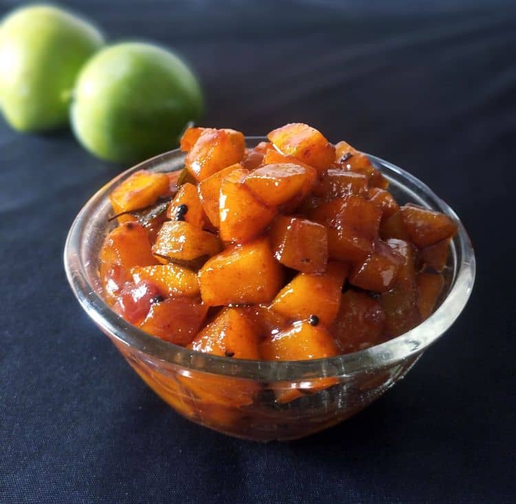 Sweet and Spicy Mango Pickle recipe