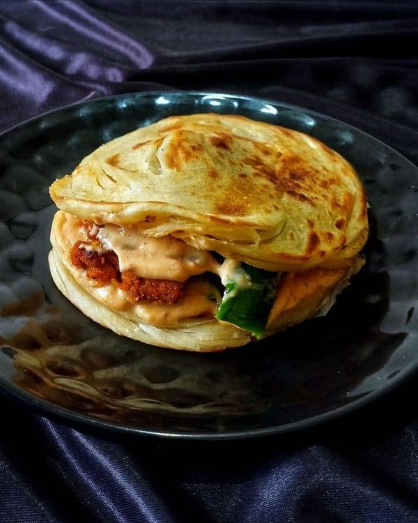 Dubai Viral Paratha Smash Burger recipe