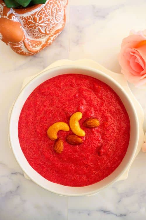 Suji Beetroot Kheer recipe