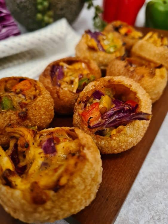 Pizza Golgappa recipe