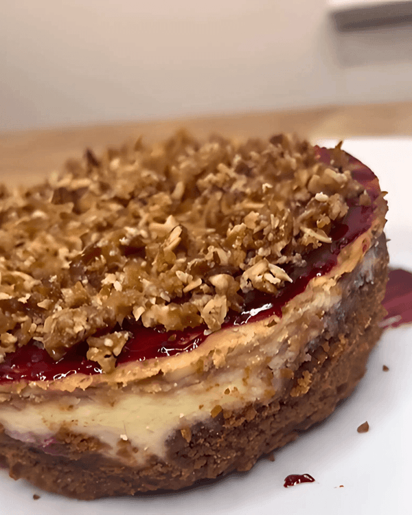 Blackberry Crumble Cheesecake recipe