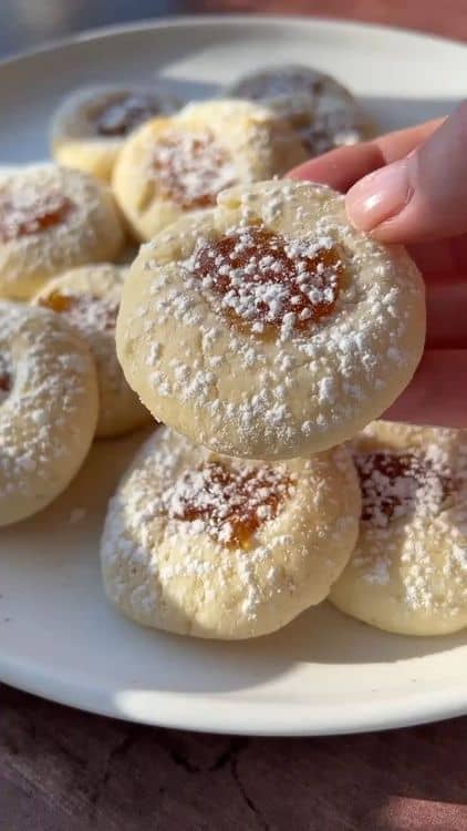 Lemon Cheesecake Thumbprint Cookies recipe