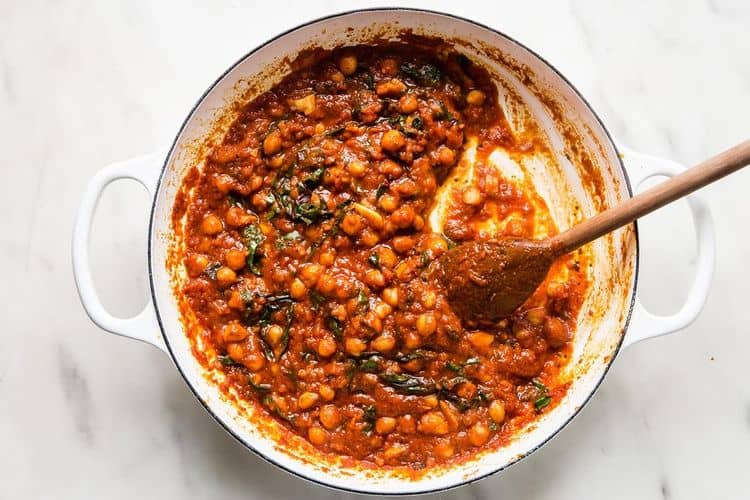 Braised Chickpeas with Chard recipe