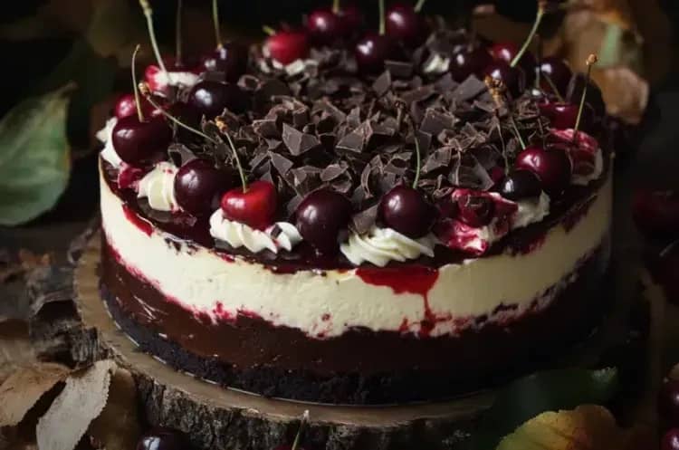 Cherry Cheesecake with Chocolate Crust recipe