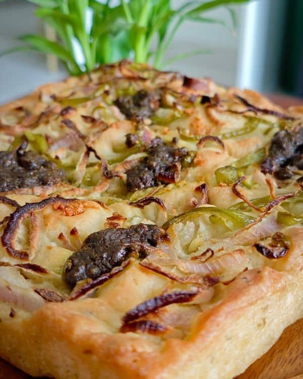 No knead Eggless Focaccia Bread recipe