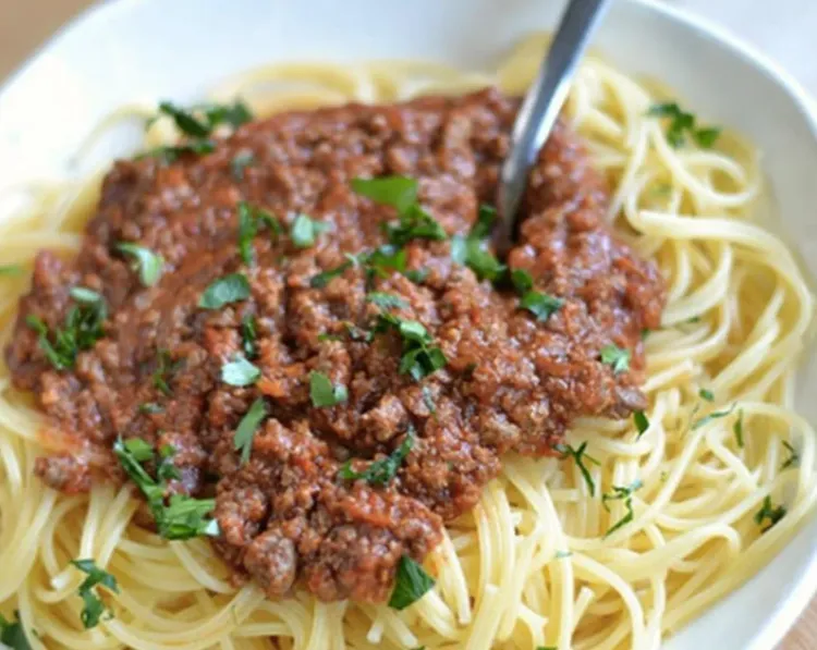 Spaghetti with Meat Sauce recipe