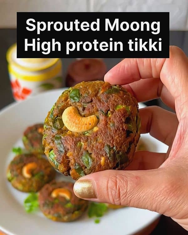 Sprouted Moong High-Protein Tikki recipe