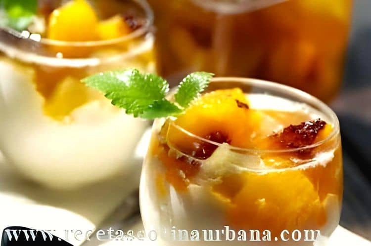 Peach and Meringue Dessert recipe