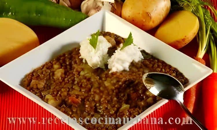 Lentils with White Rice recipe