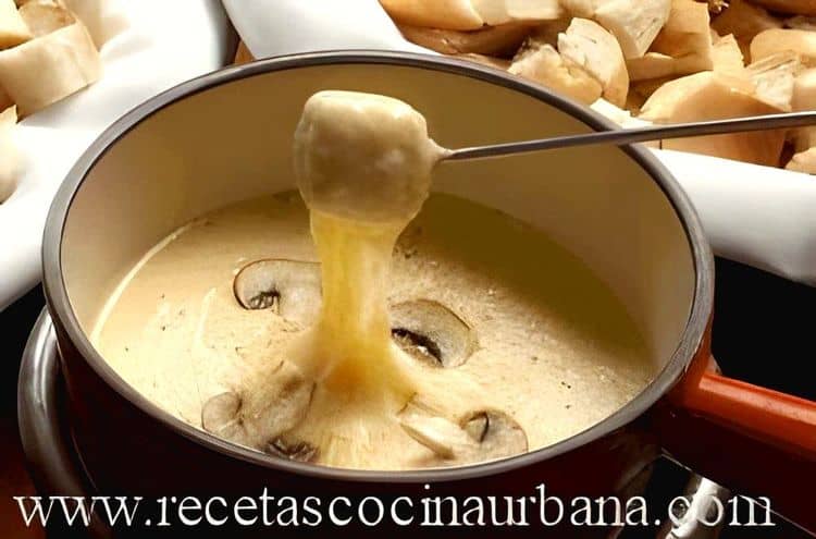 Anchovy, Cheese, and Olive Fondue recipe