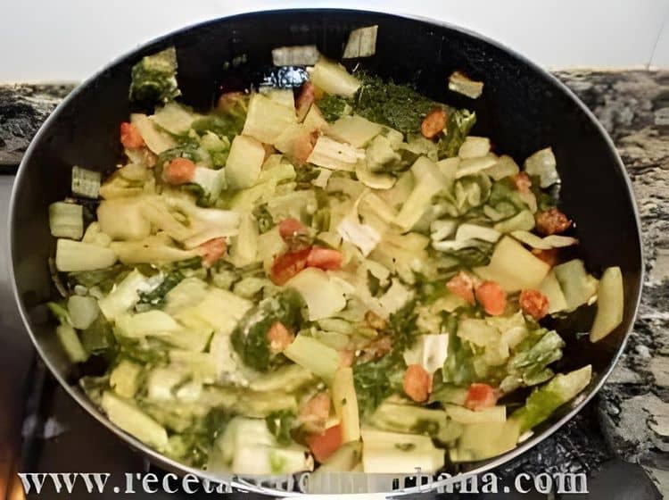 Sautéed Swiss Chard with Potatoes and Onions recipe