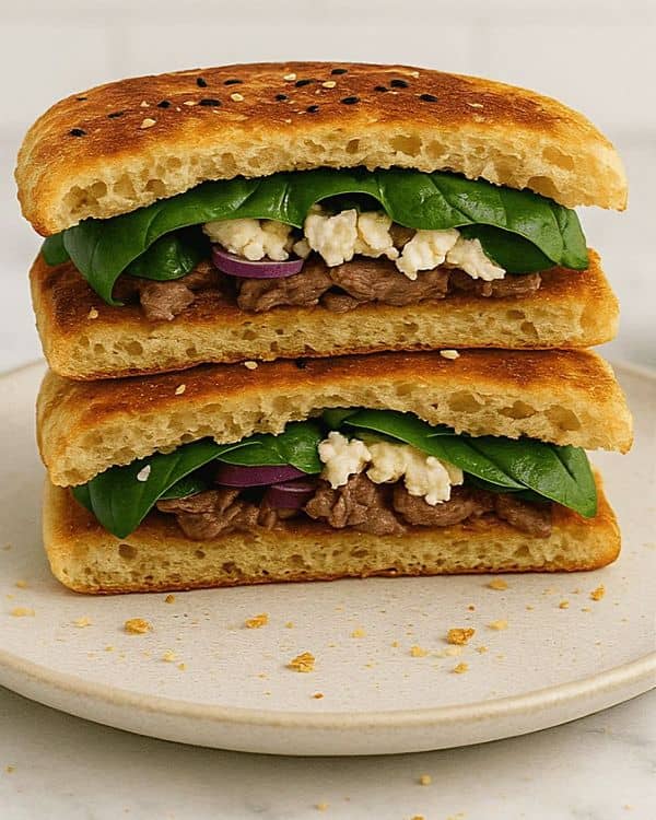 Lamb & Feta Toastie recipe