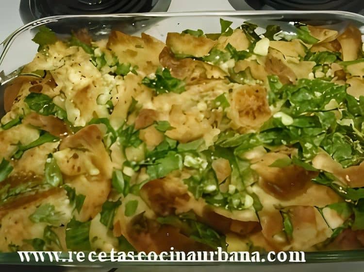 Bread, Spinach, and Cheese Casserole recipe