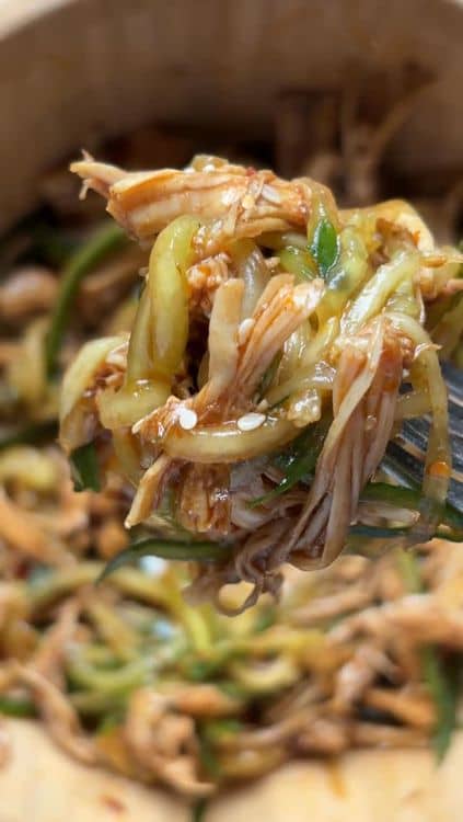 Guilt-Free & High Protein Chicken Noodle Salad recipe